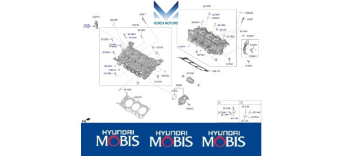 mobis heads cylinder engine g6dt hyundai kia 2021-24 y